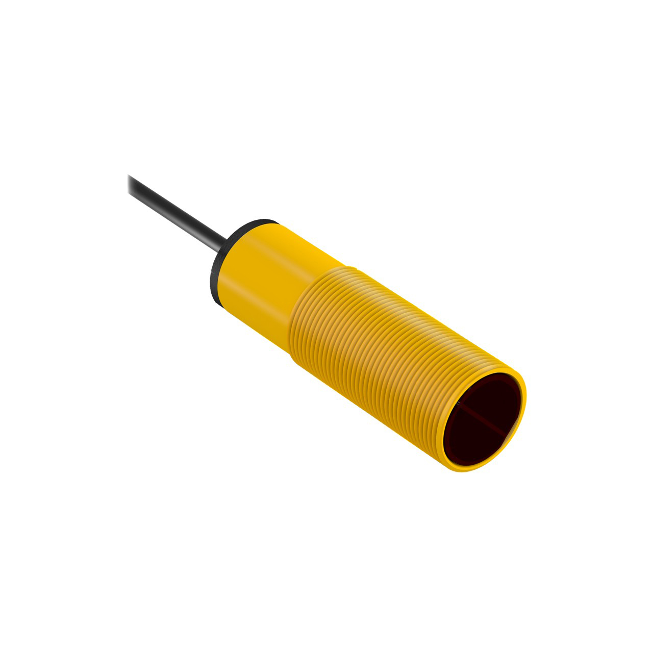 Banner Engineering Photoelectric Sensor; Retro; 18mm Barrel; 2m Range; 10-30VDC; NPN; LO/DO Configurable; 2m Potted Cable